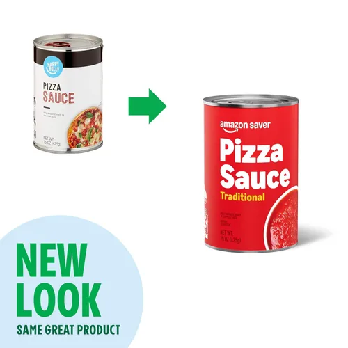 Vista 4 de Amazon Saver, Salsa de pizza tradicional, 15 onzas