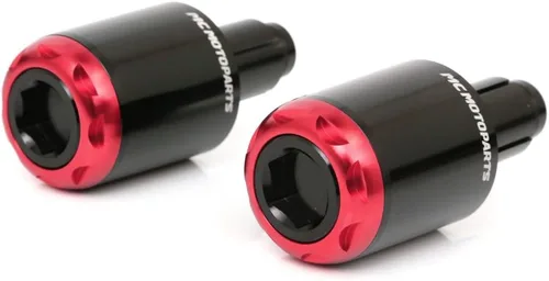 Vista 5 de mshine CNC Bar End Pesos para Yamaha Xmax 300 2017 – 2018, Negro