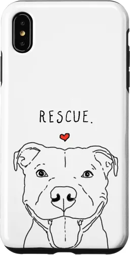 Vista 11 de Rescue Love Smiling Pit Bull, Pittie, Pitbull Mom, Dog Lover Case for iPhone 17