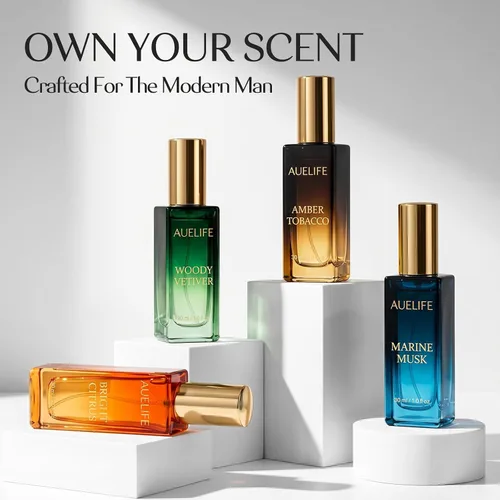 Vista 3 de Auelife Men's Perfume Gift Set, 4x30mL Cologne, Gifts for Father, Dad & Him