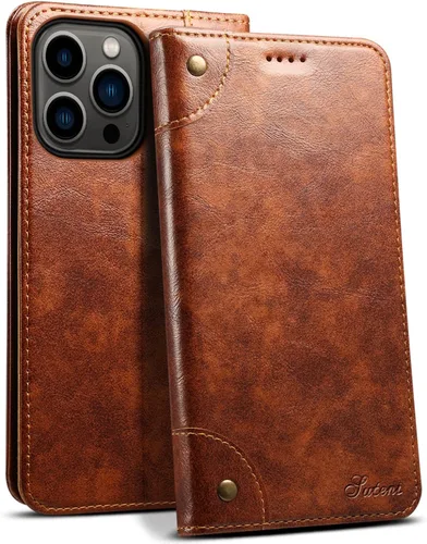 Vista 9 de SINIANL Funda tipo cartera compatible con iPhone 14 Plus, con función atril magnético, tarjetero de crédito para iPhone 14 Plus de 6.7 pulgadas