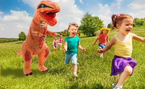 Vista 6 de Disfraz inflable de dinosaurio, diseño de Halloween sangriento, para adultos, niños y familia, divertirse en Halloween o fiesta