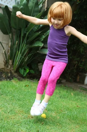 Vista 7 de City Threads Leggings de niña 100% algodón para uniforme escolar, cobertura deportiva