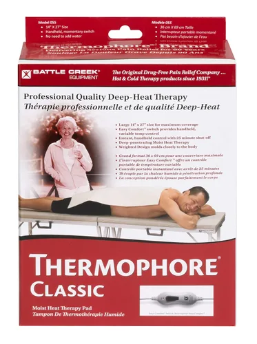 Vista 7 de Thermophore Paquete de calor húmedo clásico, diseñado para proporcionar calor húmedo intenso para aliviar el dolor, calambres musculares y rigidez