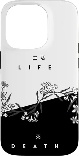 Vista 17 de Life Death Flowers - Funda de regalo japonesa minimalista con luz oscura para iPhone 17