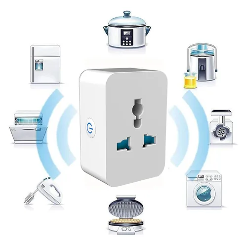 Vista 6 de Mini enchufe inteligente con temporizador de programación y control de voz 15A 100-240V WiFi para automatización del hogar