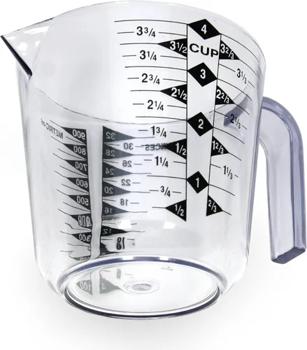 Vista 9 de Chef Craft Select Taza medidora de plástico, capacidad de 1 taza, transparente