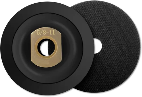 Vista 2 de Almohadilla trasera de goma de 3 pulgadas para amoladora angular, almohadilla de respaldo extra flexible de gancho y bucle de 5/8"-11