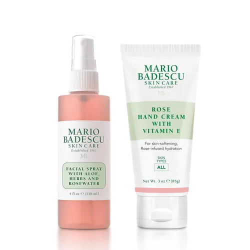 Vista 24 de Mario Badescu Espray facial con aloe, hierbas y agua de rosas para todo tipo de piel, bruma facial que hidrata, rejuvenece y aclara