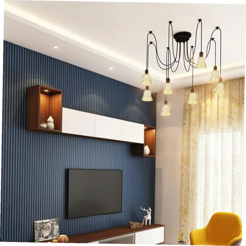 Vista 6 de DOITOOL Cubierta de lámpara para el hogar, pantalla de cristal, lámpara de cristal, accesorios de repuesto, globos y sombras, pantalla de pétalos