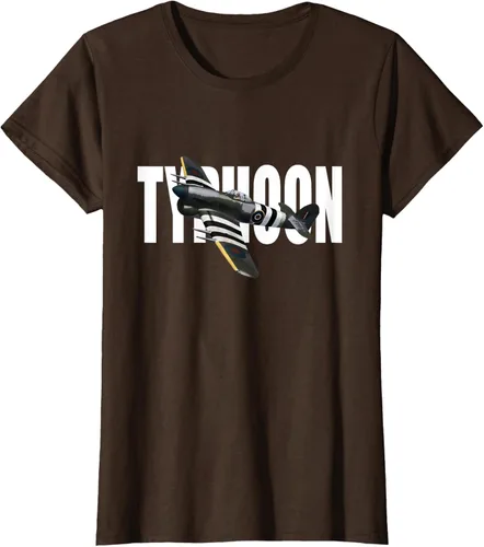 Vista 17 de RAF Hawker Typhoon WW2 Fighter Aircraft T-Shirt