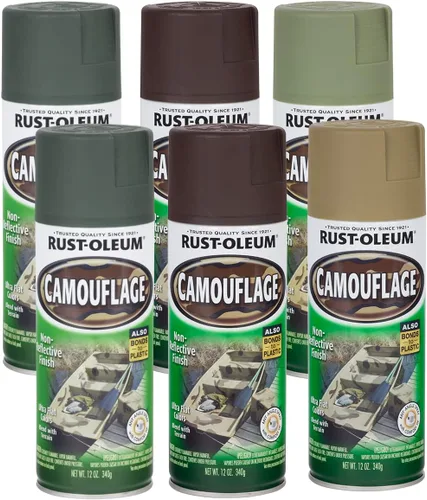 Vista 3 de Rust-Oleum 269038-6 PK Paquete de spray de camuflaje especial, 12 onzas, paquete de 6