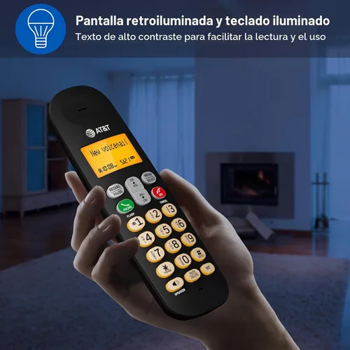 Vista 4 de AT&T Teléfono inalámbrico EL1101 DECT 6.0