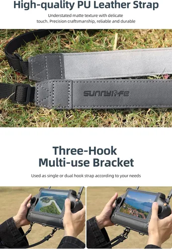 Vista 4 de Anbee Control remoto RC PLUS Cordón manos libres con hebilla de gancho de aleación de aluminio resistente compatible con DJI Inspire 3 / AGRAS T20P