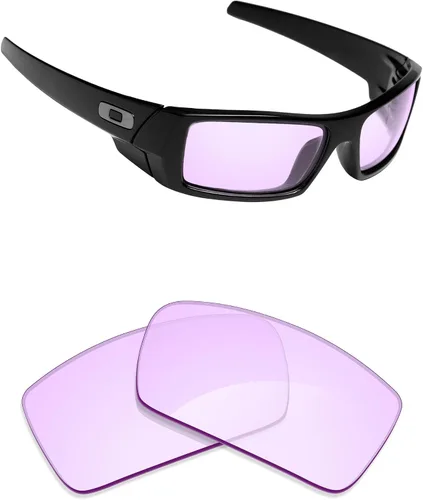 Vista 10 de Alphax Polarized Replacement Lenses for Oakley Gascan OO9014 60mm Sunglasses Glare Reduction Precision Cutting Espejo de oro de 24 quilates
