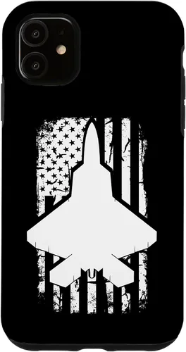 Vista 8 de F22 Raptor US Flag Fighter Airplane Jet Plane Aircraft Case for iPhone 17