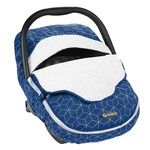 Vista 11 de Yoofoss Funda para Asiento de Coche de Bebé Cubiertas de Capota de Asiento de Coche de Invierno para Proteger al Bebé del Viento Frío, Funda de Negro