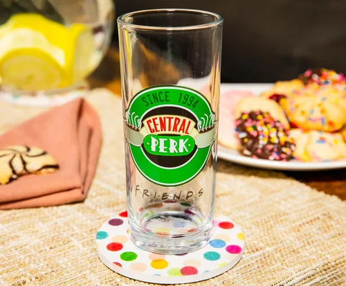Vista 5 de Silver Buffalo Friends Central Perk NYC - Juego de vasos de 4 piezas, 10 onzas Vaso Central Perk NYC de 10 oz