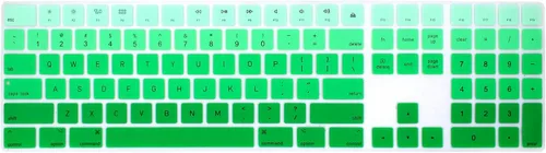 Vista 11 de HRH Funda de teclado de silicona negra para teclado mágico con teclado numérico A1843 MQ052LL/A lanzado en 2017 (diseño de EE. UU.)