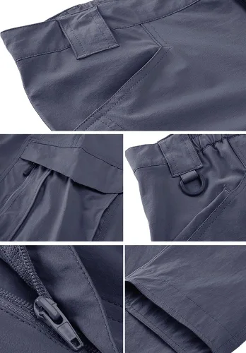 Vista 2 de TACVASEN Pantalones militares de senderismo para hombre, de secado rápido, repelente al agua, de asalto, con 8 bolsillos