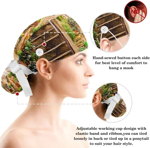 Vista 3 de Scrub Caps Women,Scrub Cap Suitable for Men and Women