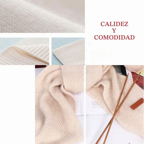 Vista 3 de Golo Lana de merino para tejer a mano, hilo suave y cálido de cachemira para ganchillo 01 Gris blanco