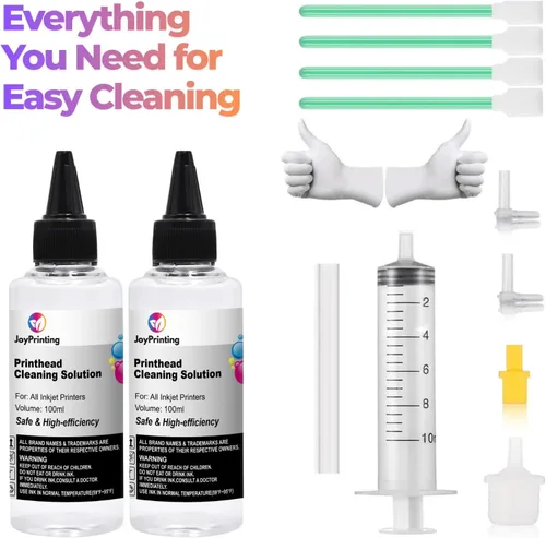 Vista 6 de Kit de limpieza de impresora para Epson, Kit de limpieza de cabezal de impresión para HP, limpiador de cabezal de impresora de inyección de tinta