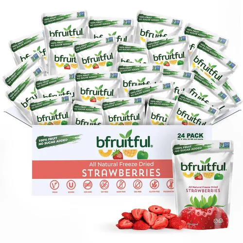 Vista 13 de bfruitful Manzana liofilizada + canela, sin azúcar añadido, paquete de bocadillos de frutas liofilizadas o para niños y adultos, bocadillos