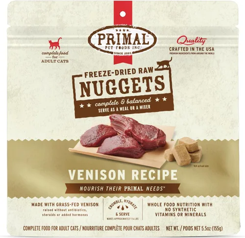 Vista 12 de Primal Nuggets de Alimento Crudo Liofilizado para Gatos de Res y Salmón, Comida Completa y Equilibrada o Topper, Premium, Saludable, Sin Granos