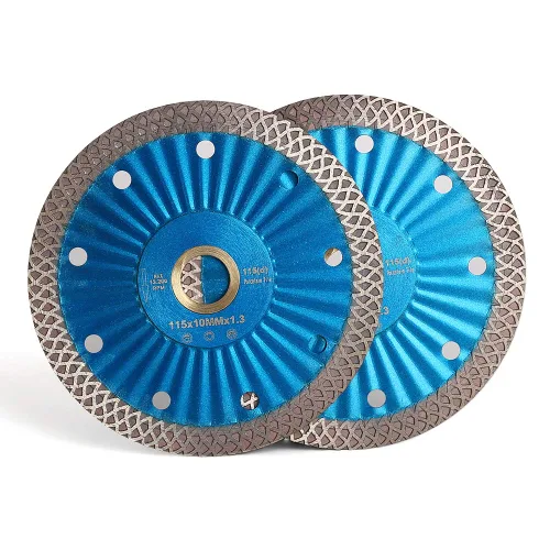 Vista 10 de Hoja de sierra de diamante de 4 "Hoja de corte de porcelana súper fina para cortar baldosas cerámicas de mármol de granito..