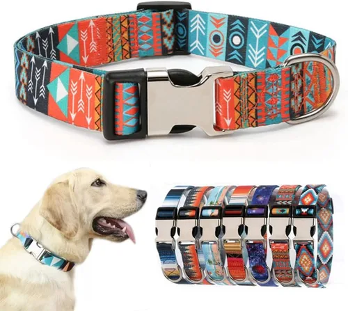 Vista 11 de Collar suave y duradero para perro con hebilla metálica, collares ajustables de liberación rápida para cachorros, para perros pequeños, medianos