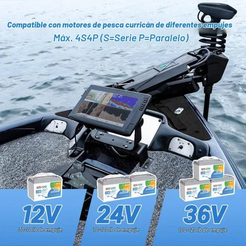 Vista 7 de Redodo - Batería de ciclos profundos LiFePO4 de 12 V y 100 Ah