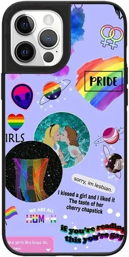 Vista 10 de Funda de teléfono Pride para iPhone 15, 14, 13, 12, 11 Plus, Pro Max, Mini, XR, X, XS Max, 7, 8 Plus, diseño estético LGBT, funda protectora