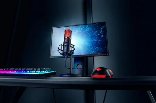 Vista 7 de Trust Gaming GXT 256 Exxo - Micrófono de transmisión USB para PC, portátil y PS4, color negro