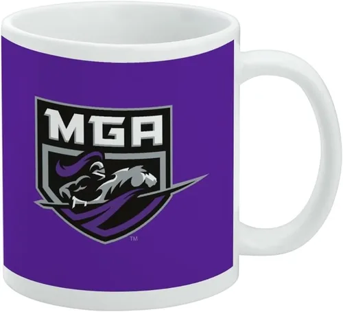 Vista 70 de Taza de cerámica con el logotipo principal de la Universidad Rider, taza de regalo novedosa para café, té y bebidas calientes, 11oz, blanca