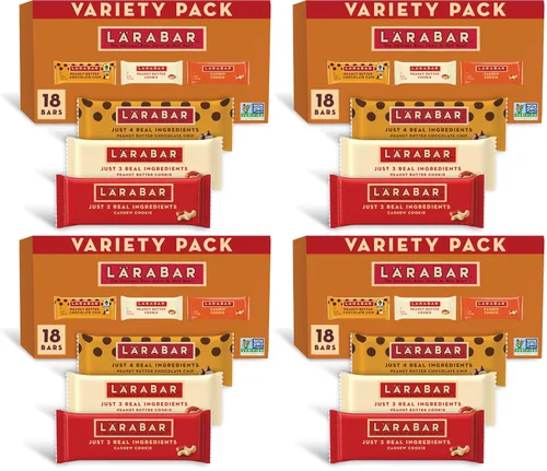 Vista 11 de Larabar Paquete variado, barras de frutas y nueces, 18 unidades, 28.8 onzas Includes Blueberry Muffin, Lemon Bar & Apple Pie, 6 Bars Each, Plant