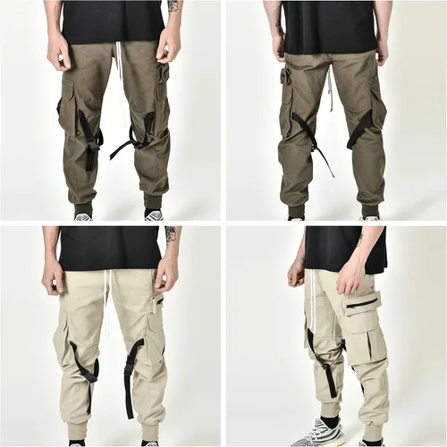 Vista 7 de XYXIONGMAO Streetwear Techwear - Pantalones de harén de hip hop para hombre, pantalones deportivos casuales sueltos, pantalones de hip-hop