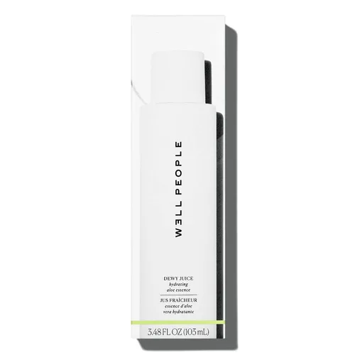Vista 3 de Well People Dewy Juice - Esencia de aloe hidratante, tóner jugoso e hidratante para refrescar y calmar la piel, fabricado con agua de rosas, vegano