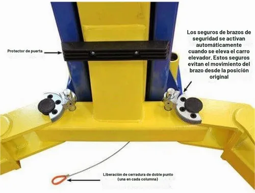 Vista 7 de Atlas Automotive Equipment 9KOHX Elevador de vehículo de 2 postes, Polipasto aéreo, Altura mínima de techo de 12 pies, Diseño de piso libre
