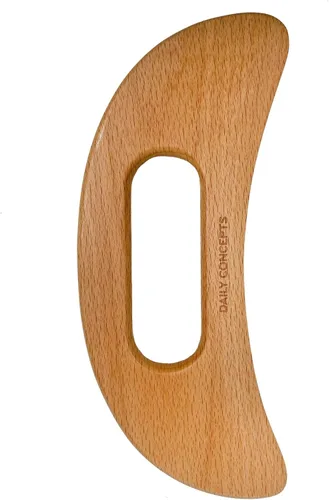 Vista 4 de DAILY CONCEPTS Herramienta Gua Sha de cuerpo de madera, la herramienta Gua Sha de cuerpo de madera aumenta el drenaje linfático y aumenta