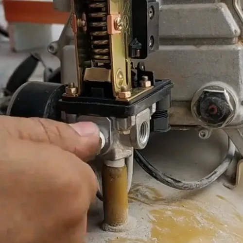 Vista 6 de Válvula de Control de Interruptor de Presión del Compresor de Aire Central Pneumatic, 4 Vías 90-120 PSI, 110V-240V Voltaje Amplio, Pieza de Repuesto