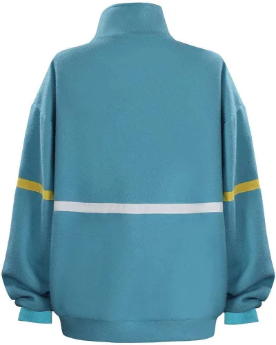 Vista 2 de Chaqueta para jóvenes, disfraz de cosplay con cremallera, sudadera con capucha para niñas, regalos de Navidad de Halloween