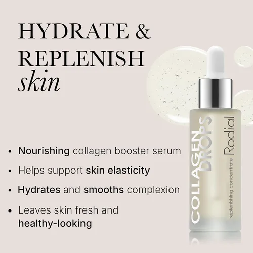 Vista 2 de Rodial Suero de colágeno 30% Booster Drops de 1.0 onzas líquidas, suero de colágeno para rejuvenecer y mejorar la elasticidad de la piel, ácido