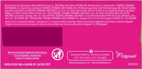 Vista 14 de Playtex Tampones deportivos de absorción regular, sin fragancia, 18 unidades, tampones regulares para mujeres, cuidado femenino, tampón Playtex
