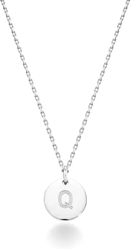 Vista 14 de Miabella Italian 925 Sterling Silver Initial Necklace Women Letter Pendant Plata esterlina