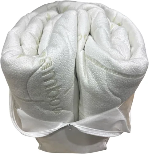Vista 6 de Top Split King (Flex Head) - Protector de colchón de rayón impermeable de jacquard de bambú para camas King divididas