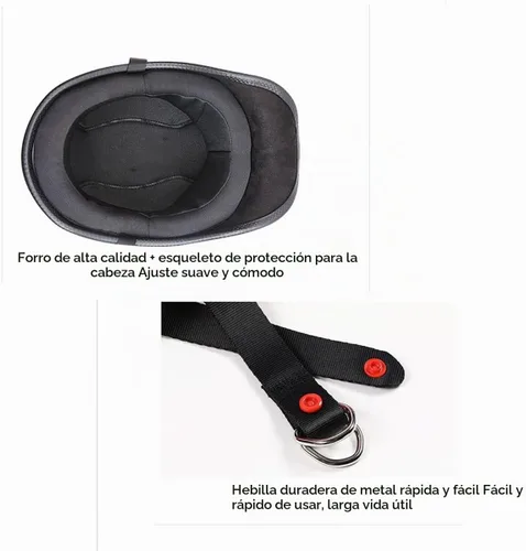 Vista 5 de Half-Shell - Casco de motocicleta, casco de motocicleta con cara abierta, certificación ECE/DOT, medio casco, M (57 ~ 22.8 in)
