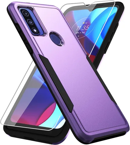 Vista 8 de Funda protectora resistente a prueba de golpes para Moto G Play 2023, Moto G Pure/Moto G Power 2022, con protector de pantalla, prueba de caídas