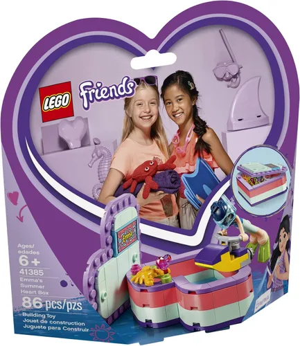Vista 4 de LEGO Friends Emma's Summer Heart Box 41385 Kit de construcción, nuevo 2019 (86 piezas)