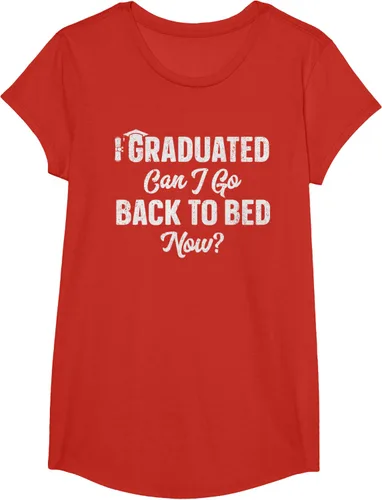 Vista 43 de Graduation Gift For Her Camiseta I Graduated Can I Go Back To Bed Now, Negro